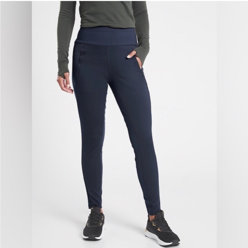 Athleta Navy Women's Fleece leggings